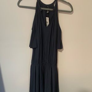 Ramy Brook cold shoulder smocked dress